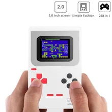 2,0 дюймовый экран ретро мини карманный портативный игровой плеер встроенный 268 классические игры лучший подарок для ребенка Ностальгический плеер