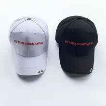 Письмо вы никогда не понимаете меня Вышивка Два металлических кольца бейсболки