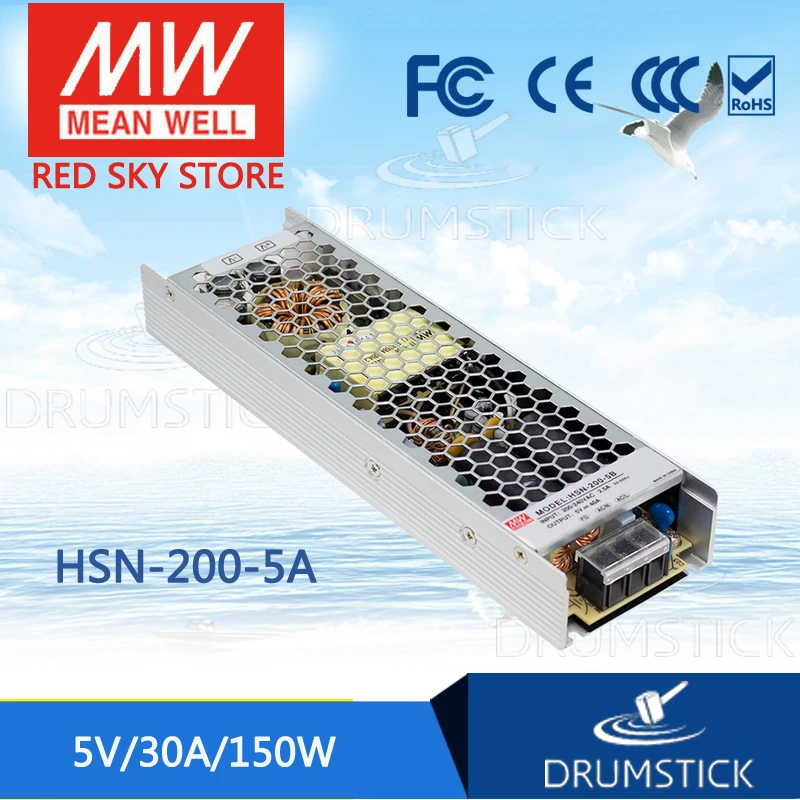 

MEAN WELL HSN-200-5A 5V 30A meanwell HSN-200 5V 150W Single Output Switching Power Supply