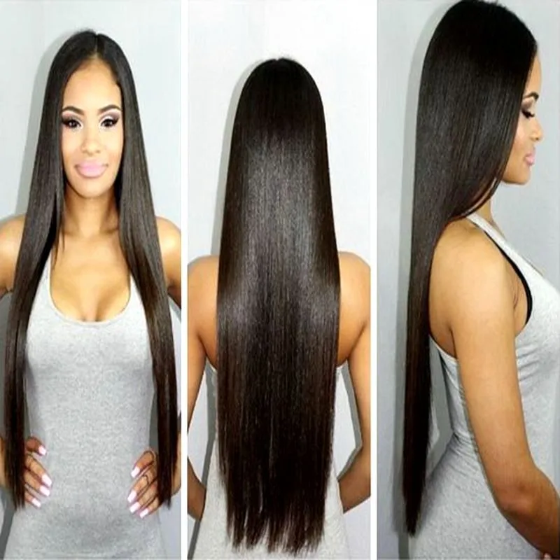 

Fast Shipping Straight Synthetic Front Wig Glueless wigs Natural Black Kinky Straight Synthetic Lace Front Wigs For black women