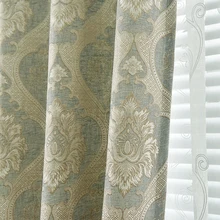 High Shading Cotton Linen Europe Luxury Embroidered Tulle For living Room Bedroom Blackout font b Curtain