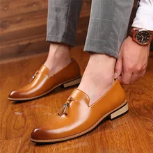 Yomior/Роскошные брендовые кожаные туфли с острым носком; деловые мужские модельные туфли; Повседневная Мягкая официальная обувь; дышащие Свадебные лоферы; большие размеры