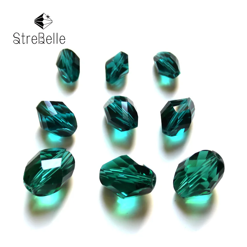 

AAA5 Free Shipping Wholesale Grade Crystal twisted rhombus Beads Multi Color 34faces shinning beads