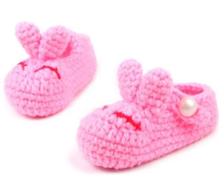1 пара; милая мягкая обувь для маленьких мальчиков и девочек с объемным кроликом; цветная ручная работа; обувь для малышей; детская обувь для кроватки; 11 см