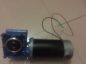 

12V 90W 24v 100w high torque worm gear motor DC motor Reduction ratio 1:20 Torque: 105KG.CM
