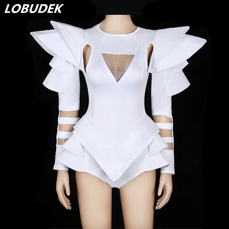 white sparkly bodysuit