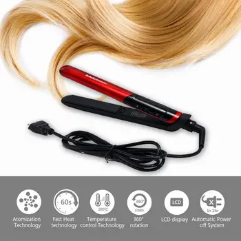 

Hair Straightener LCD Display 2-in-1 Ceramic Hair Curler Professional Hair Straightener Flat Iron Straightening Iron Hairstyle44