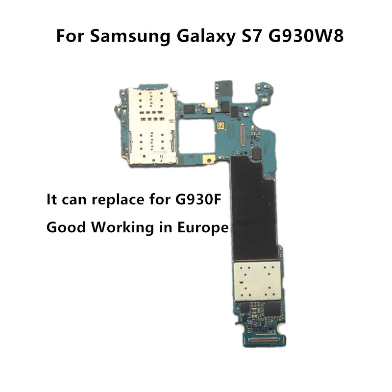 

Full Working Unlocked Main Motherboard Replacement For Samsung Galaxy S7 G930W8/G930F Unlock Europe GSM 32GB