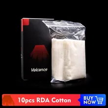 Volcanee 10 шт./20 шт. органический хлопок Японский хлопок Vape для электронных сигарет аксессуары нагревательная катушка провода DIY инструмент RDA хлопок