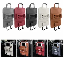 Leather Car Seat Back Storage Bag Car Seat Back ravel Storage Bag Hanger Car Styling Back Car Seat Cover Organizer Holder