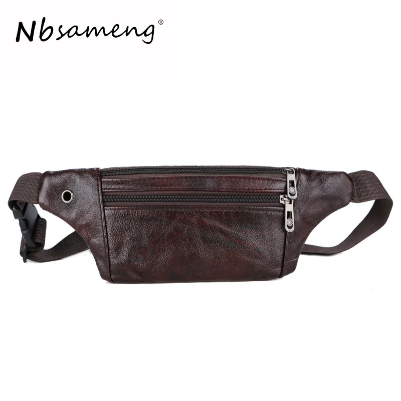 NBSA Мужские Винтажные Сумки из натуральной кожи G Bolsas Couro Fanny Pack мужские маленькие