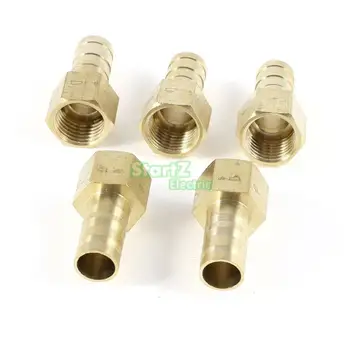 

5 Pcs 1/4'' Female to 12mm Hose Barb Air Water Piping Tube Quick Coupler Fitting