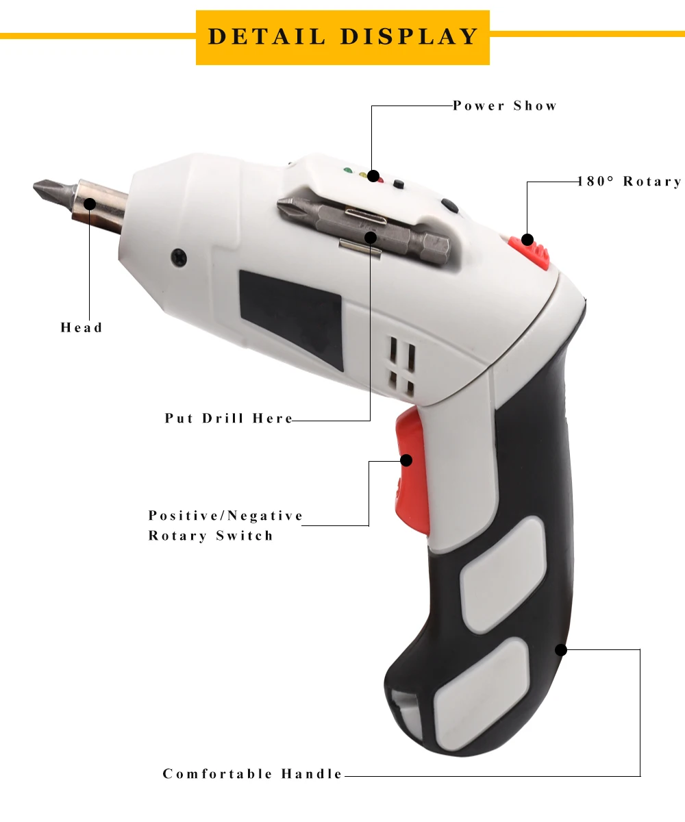4,8 V электрическая отвертка многофункциональная аккумуляторная ручная дрель Электрический инструмент