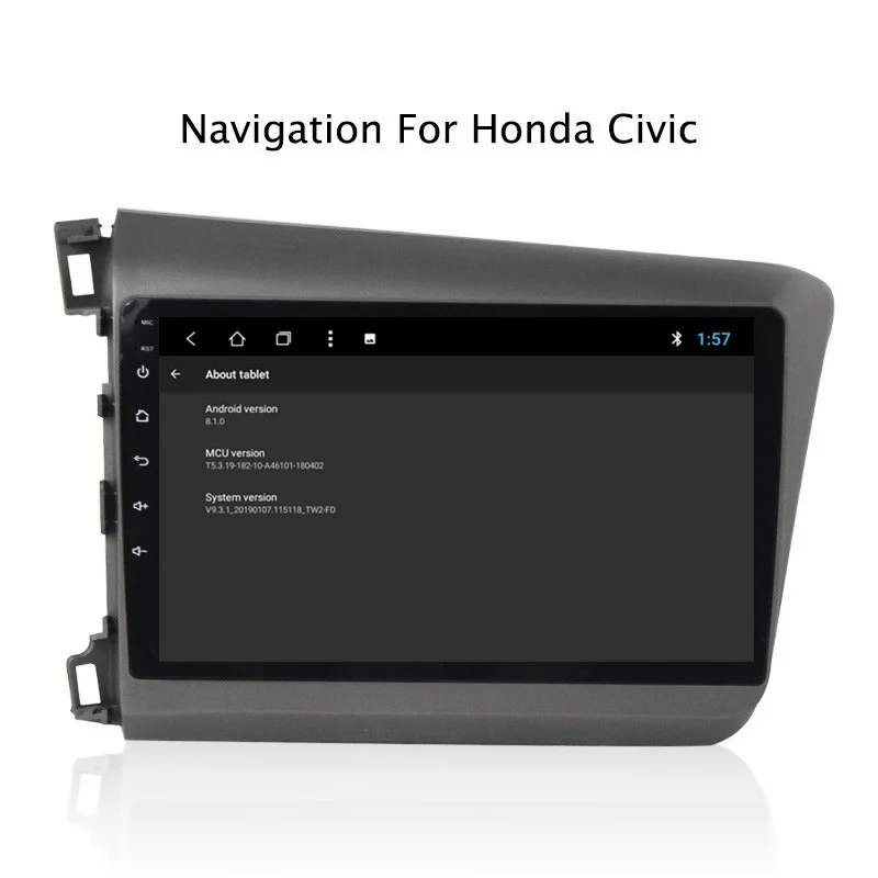 Discount NAVITOPIA 9inch 2G RAM 32G ROM Android 8.1 Vehicle Car DVD Multimedia GPS Navigation for Honda Civic 2012 2013 2014 2015 5