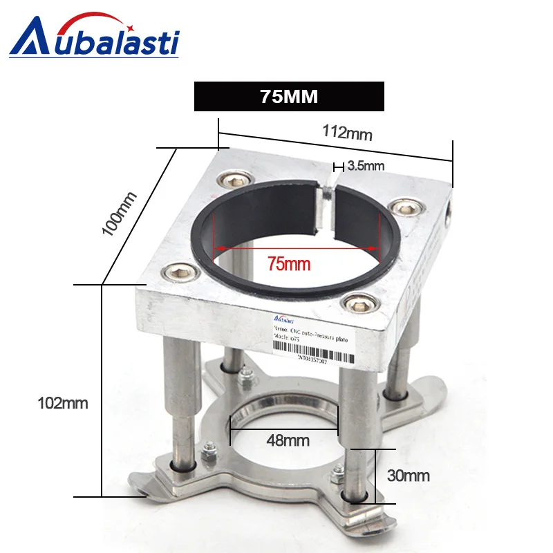 Автоматическая нажимная пластина, деревообрабатывающий гравировальный станок, шпиндель, автоматическая пластина matic 65 мм 80 мм 75 мм 100 мм для станков с ЧПУ - Цвет: 75mm