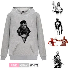 Marvel Comic Punisher Cartoon Fashion College Anime Hoodie Streetwear Kangaroo Pocket Winter Junior Activewear A193291 kangaroo pocket tie dye hoodie