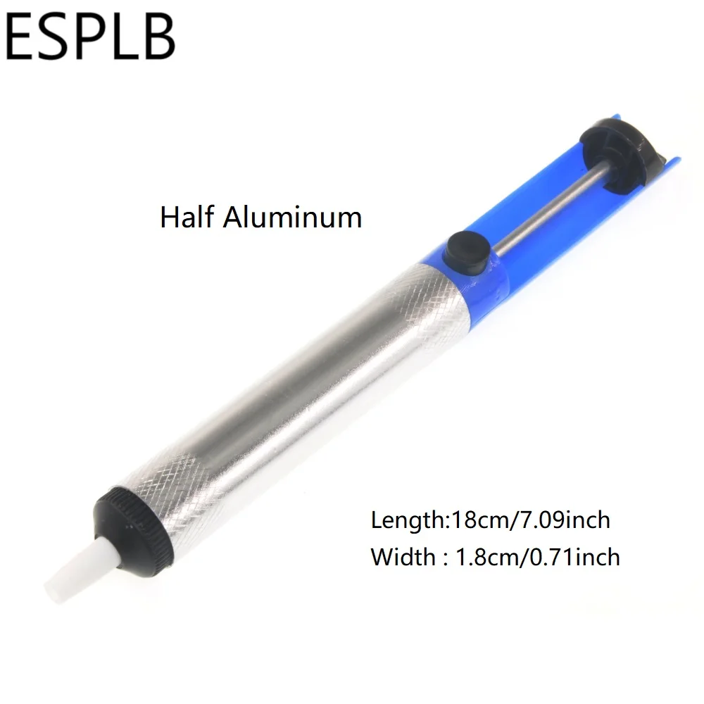 Aluminum Metal Desoldering Pump Suction Tin Gun Soldering Sucker Pen Removal Vacuum Soldering Iron Desolder Hand Welding Tools stainless welding rod