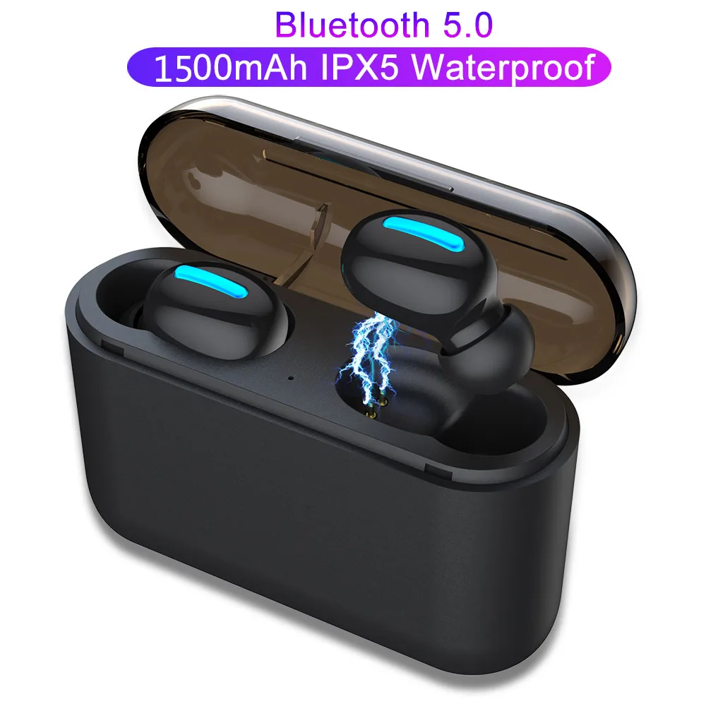 

True Bluetooth 5.0 Earphone HBQ Q32 TWS Wireless Headphones Sport Earbuds 3D Stereo Game Headset with Mic for iPhone iPad Xiaomi