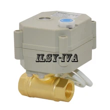 G3/" латунь электрический шаровой кран, DN10 CR7-02 автоматический регулятор давления газа с сигнал обратной связи моторизованный шаровой клапан