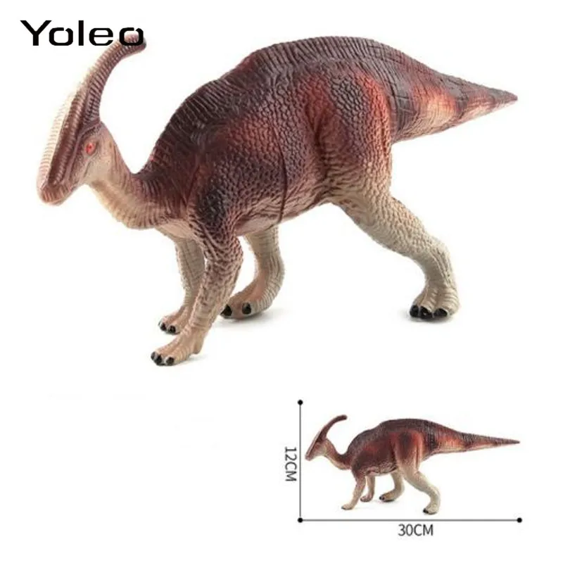 Большой размер динозавр Юрского периода мир парк игрушка пластиковые мягкие резиновые динозавра модель действие FigurePlay игрушки для детей мальчиков девочек подарок