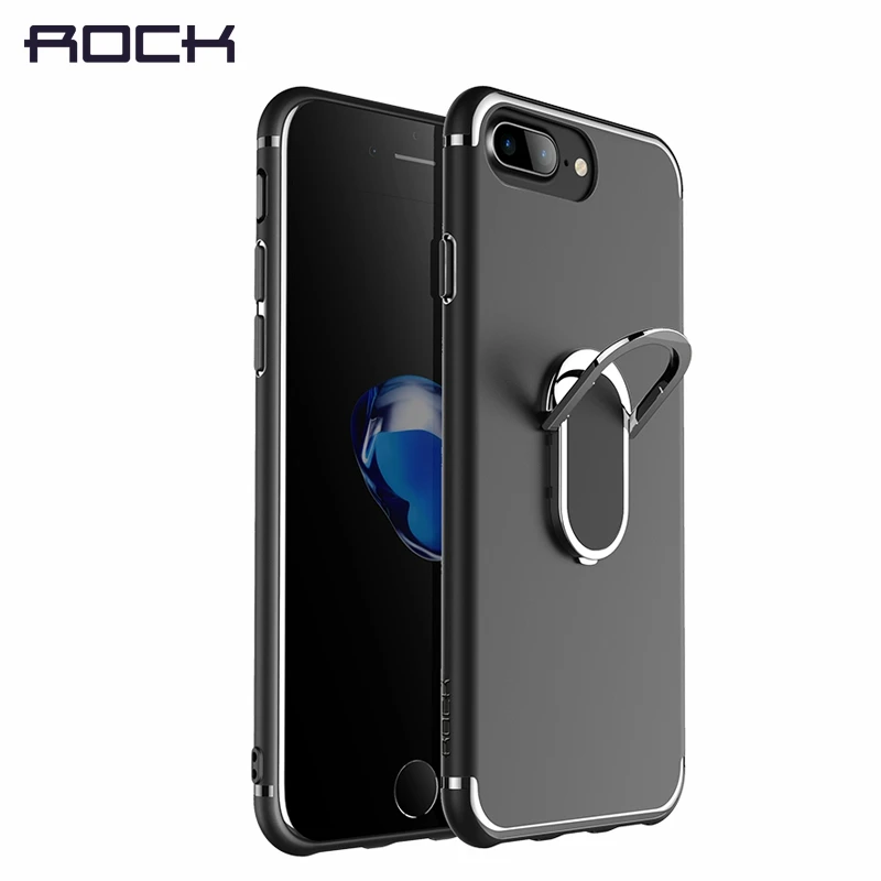 

ROCK Phone Case Ring Holder Case for iPhone 8 TPU Kickstand Cover Case for iPhone 7 Universal Mobile Phone Case for iPhone 8 7