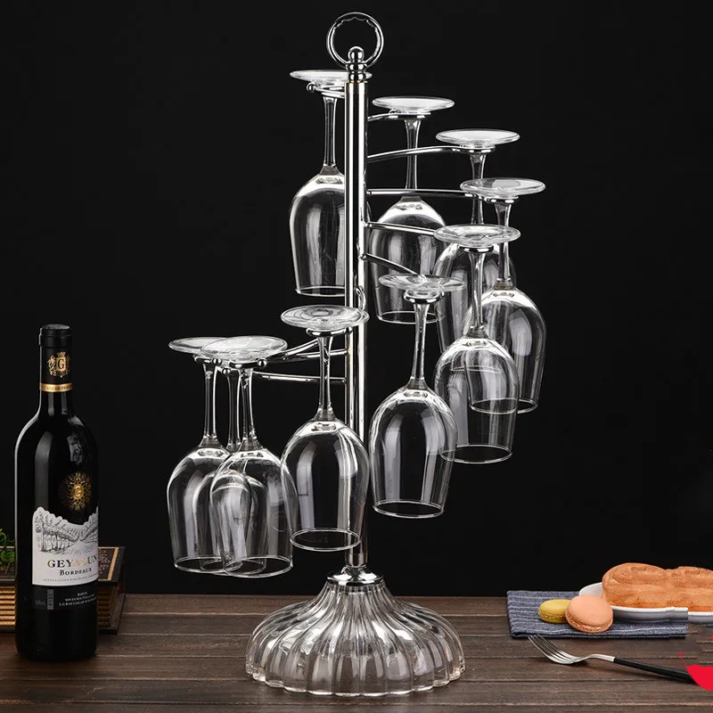 Creative wine rack wrought iron goblet holder European wine glass rack
