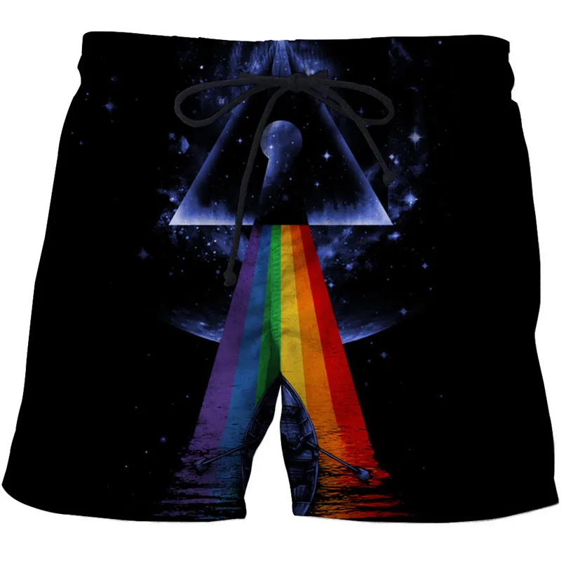 Galaxy Облака новый летний Для мужчин s шорты 3D Harajuku печати хлопок шорты 2018 Для мужчин Костюмы свободные Homme шорты для мальчиков Прямая доставка