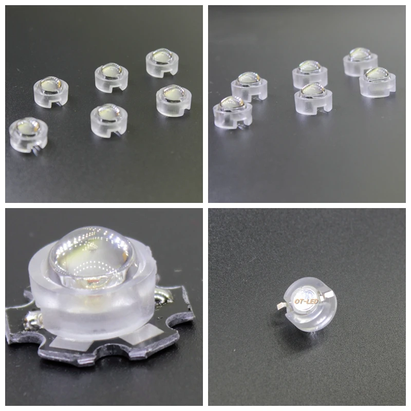 50pcs 13mm IR LED 15 30 45 60 90 100 Degree 13mm Mini LED PCB Angle Lens for 1W 3W 5W LED Lamp Convex Lenses