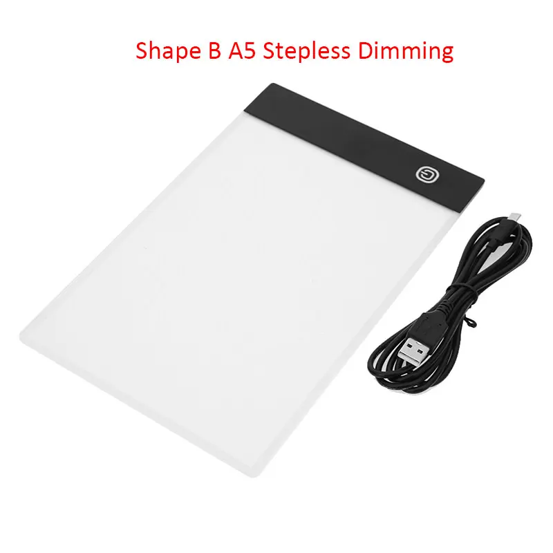 A5 Stepless Dimming VKTECH A3/A5 светодиодный цифровой планшет светодиодный светильник с сенсорным управлением с регулируемой яркостью рисунок Трассировка анимация копировальная доска Настольный коврик панель пластина - Цвет: A5 Stepless Dimming