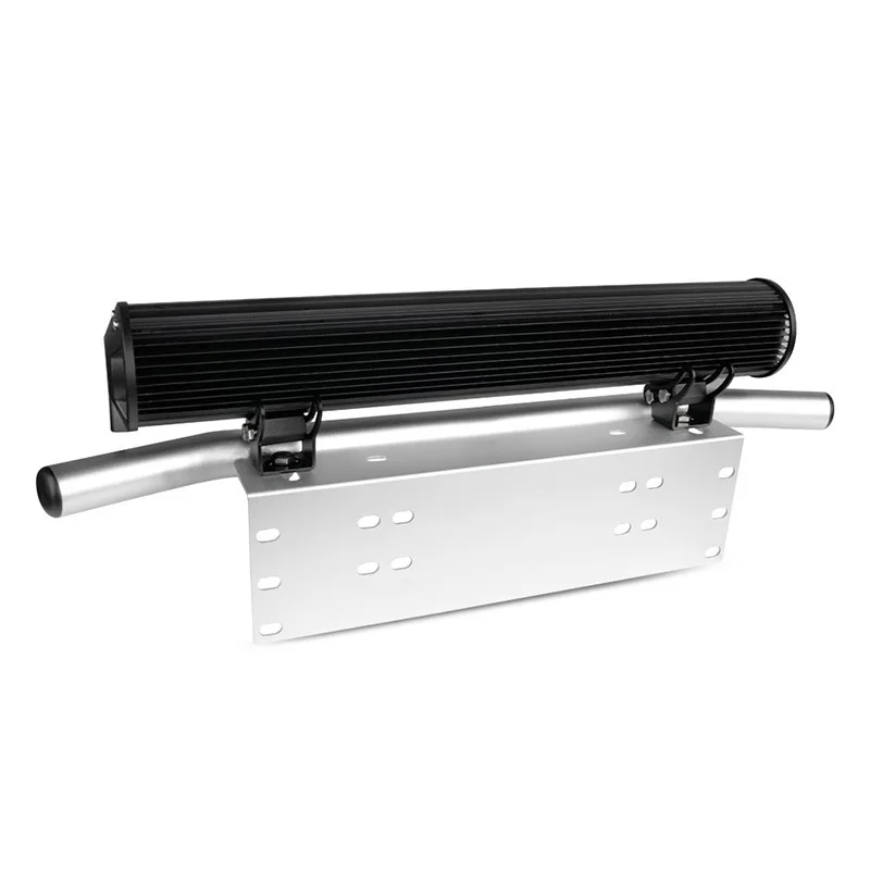 Universal Bull Bar Front Bumper License Plate Mount Bracket Holder For Led Work Light Bar Truck Car Offroad 4x4 4WD