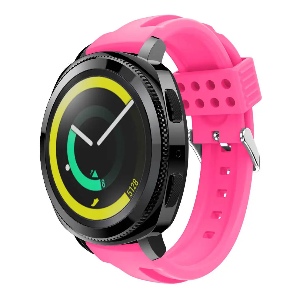 Спортивный силиконовый ремешок для часов Samsung Gear sport 20 мм сменный наручных S2
