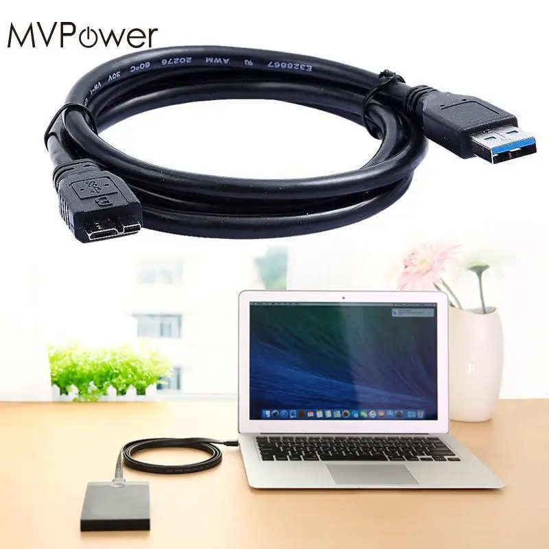 MV Мощность USB 3,0 зарядное устройство кабель синхронизации данных Шнур для HDD жесткий диск Портативный