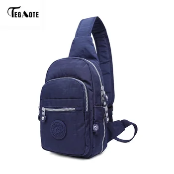 

TEGAOTE Hot Nylon Men Shoulder Bag Fashion Trending High Quality Mens Crossbody Bag Black Chest Pack Men Bags Bolsa