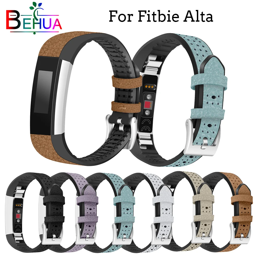 Высококачественный Прочный кожаный ремешок для Fitbit часы Alta сменный наручных