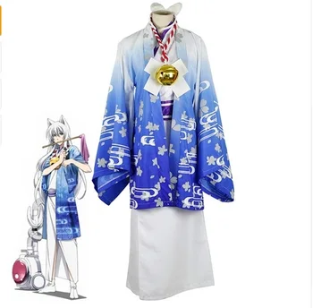 

Japanese Kimono Full Set Outfit Anime Gugure Kokkuri-san Cosplay Costume For Carnival Halloween Christmas