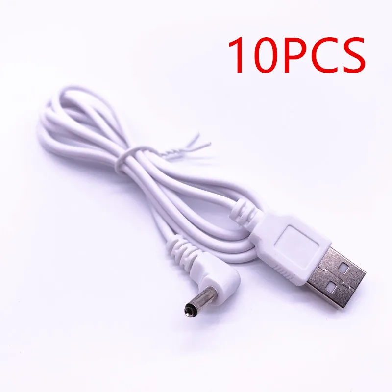 Белый кабель питания от USB A к DC 3 5 мм/1 35 мм вольт Barrel Jack 100 см фута|Переходники и