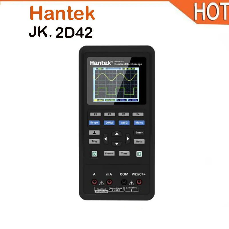 

Hantek 2D42 handheld digital oscilloscope multimeter high precision multi-function portable oscilloscope signal source