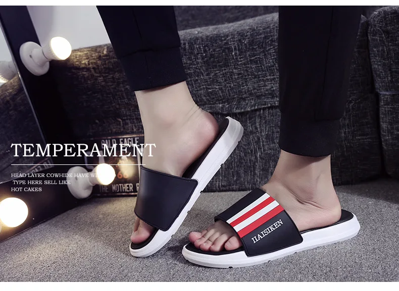 Men's Summer Outdoor Non-slip Slippers Fashion Leisure Slides New Arrival Drop Shipping Beach Slippers Flip Flops