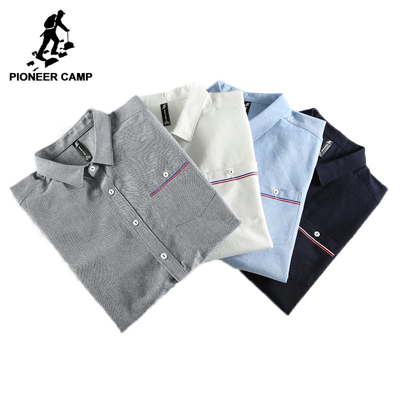 

Pioneer Camp New Spring long sleeve casual shirt men brand-clothing social male shirt top quality cotton dress shirt ACC705068