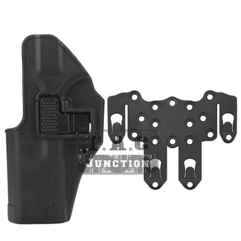 

Tactical CQC Serpa Concealment Left Hand Quick Pistol Holster Gun Case w/ STRIKE MOLLE Platform for Glock 17 19 22 23 31 32