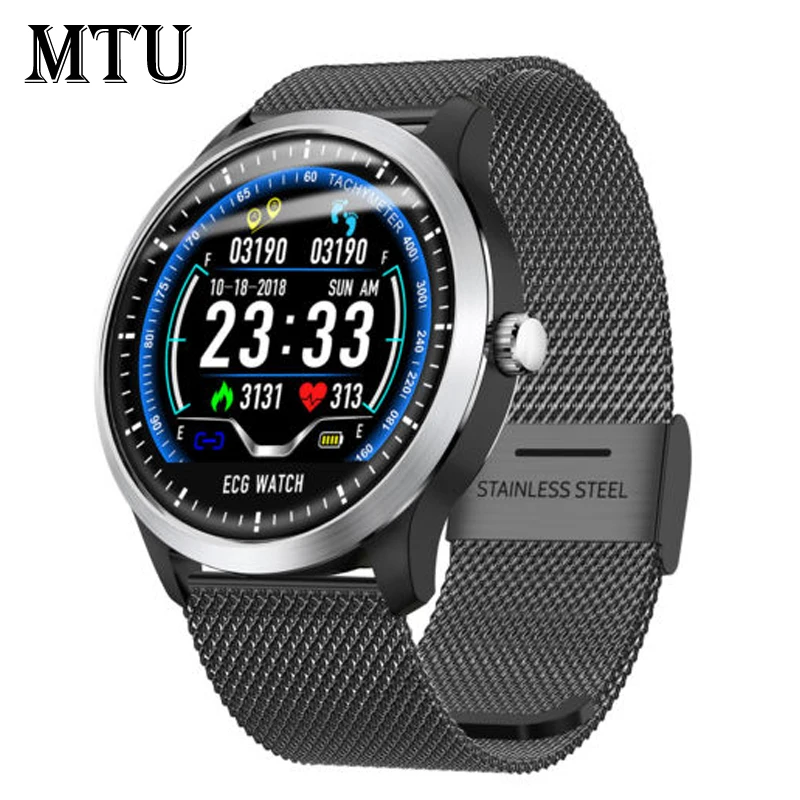 

N58 Bluetooth Smart Watch IP67 Waterproof Test ECG Test Sport Watch Heart Rate Sleep Monitor For iOS Android