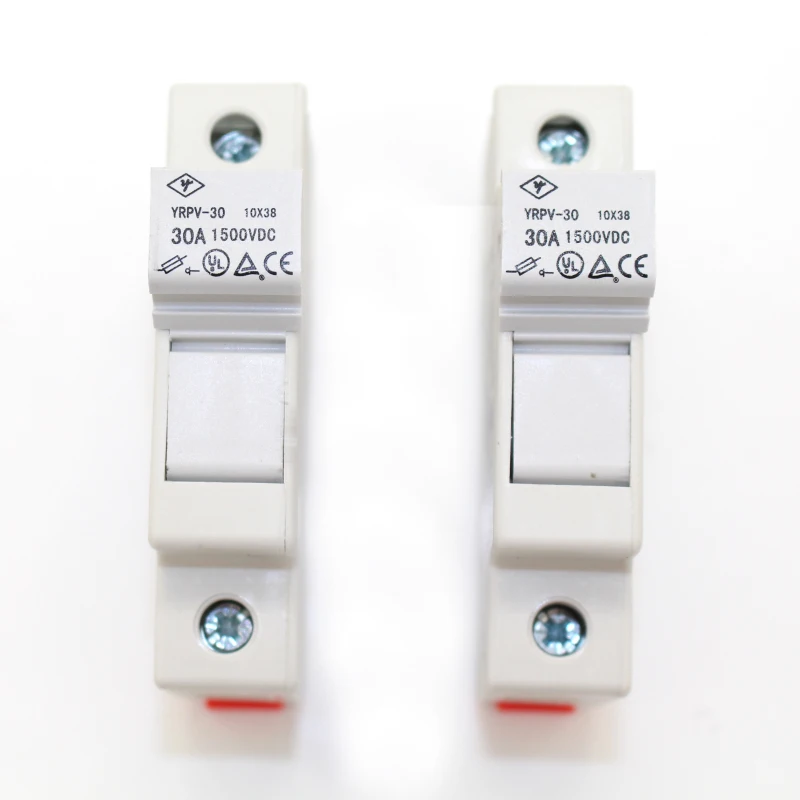 

5 pieces/lot DC 1500V Solar PV Fuse Holder For PV Fuse 10x38mm, Fuse Box for Solar System Protection