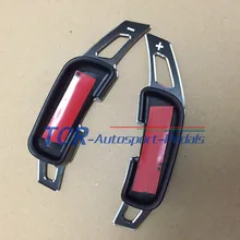 2 шт. черный руль алюминиевое весло переключения расширение Накладка для Mazda 3 Mazda 6 Mazda3 Mazda6 M3 M6