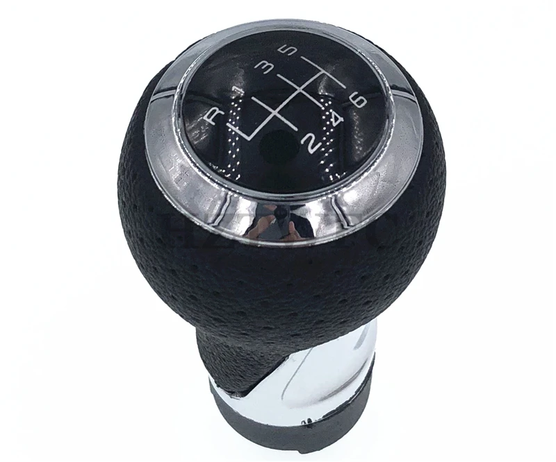 

High Quality 6 Speed Black Gear Shift Knob For Audi A4 S4 B8 8K A5 8T Q5 8R S Line 2007-2015 Manual Leather