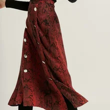 ZOGAA женские элегантные змея юбка миди с принтом faldas mujer Боковая молния дизайн; женская Повседневная Уличная Повседневная обувь пикантные шикарные юбки