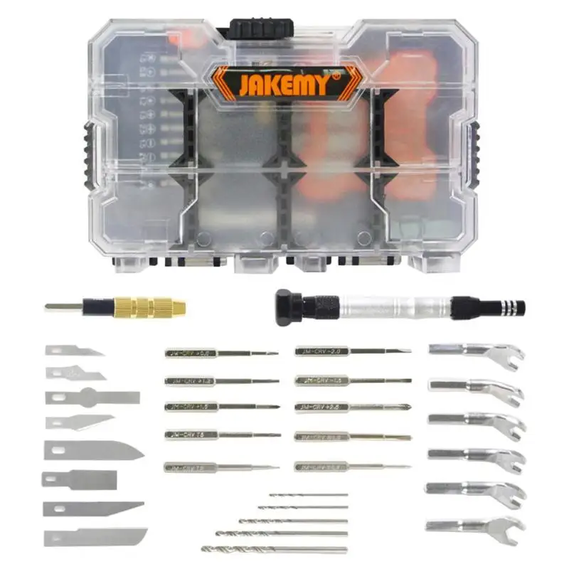 

JAKEMY 34 in 1 Laptop Screwdriver Set Professional Repair Hand Tools Kit for Mobile Phone Computer Electronic Model DIY Repair