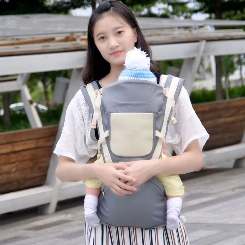 

Multifunction Outdoor Baby Carrier with Breathable Mesh Sling Backpack Infant Hipseat Adjustable Wrap for Carrying Children