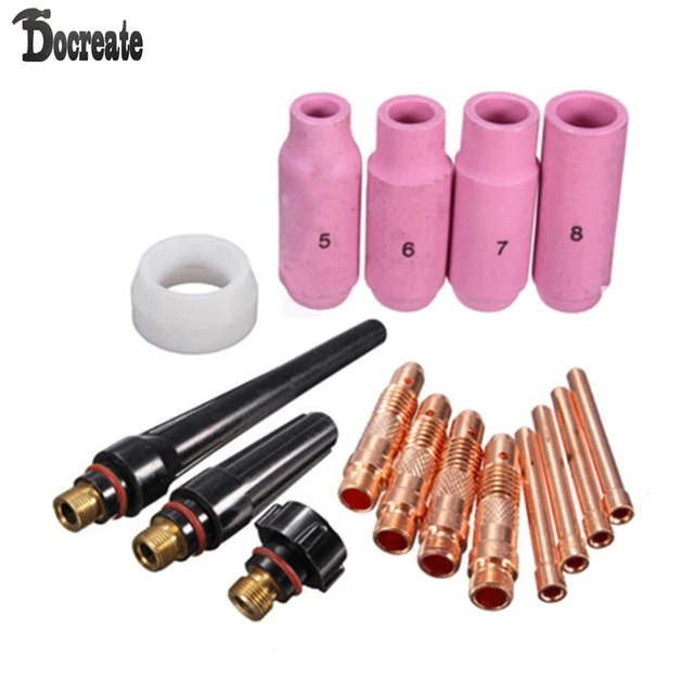 16pcs TIG Accessories KIT TIG Welding Torch WP SR 17 18 26 Seriesin
