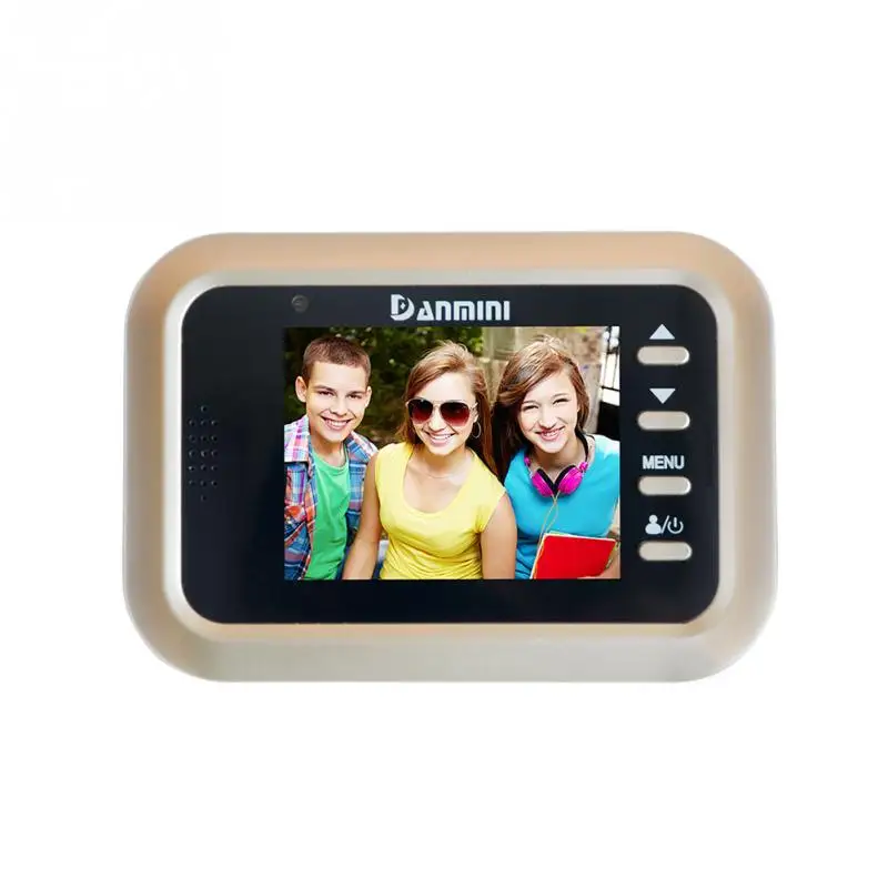 

2.4-inch Electronic Door Viewer Infrared Night View Motion Detection Shooting Anti-burglary Visual Doorbell Home Use