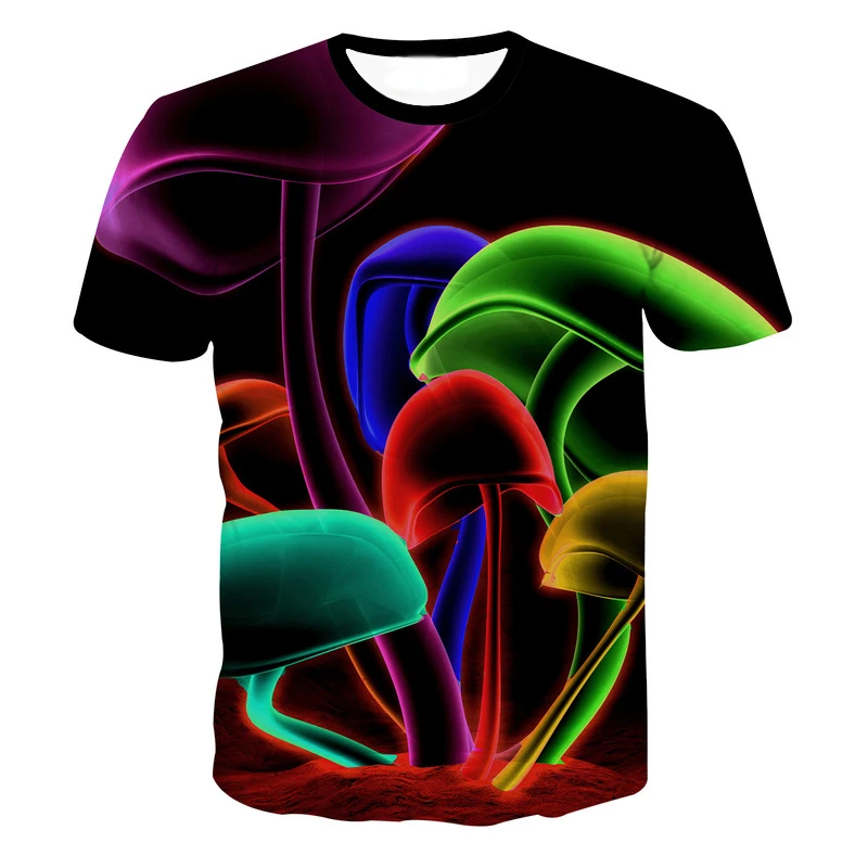 

High Quality Bright Men Tops New Fashion Cotton T Shirt 3d Tshirt Clothes newest style fashion T-Shirt